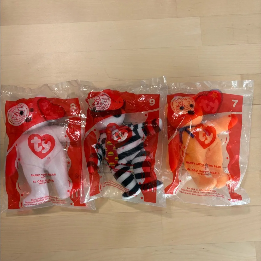 McDonalds 2004 Ty Beanie Babies set of 3 - Picture 1 of 11